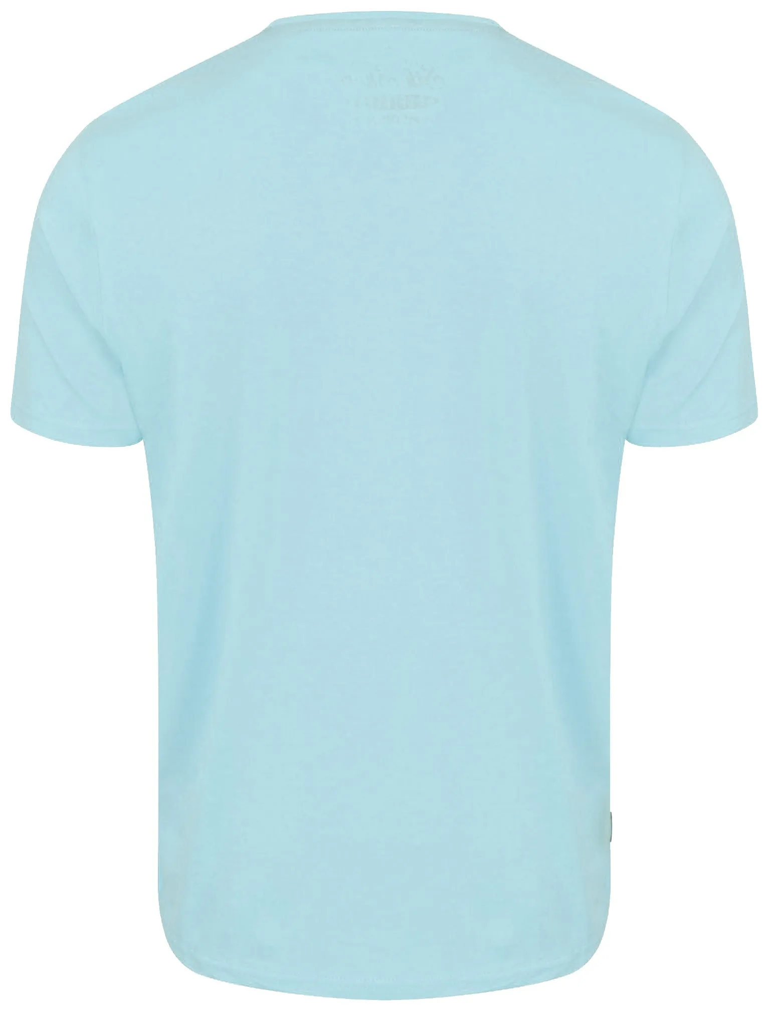 Woody Motif Cotton Crew Neck T-Shirt In Pastel Blue - South Shore